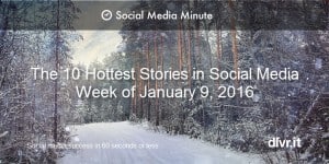 What you missed in social media the week of January 9 2016