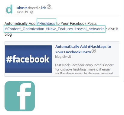 Increase social engagement by adding the right hashtag on Facebook