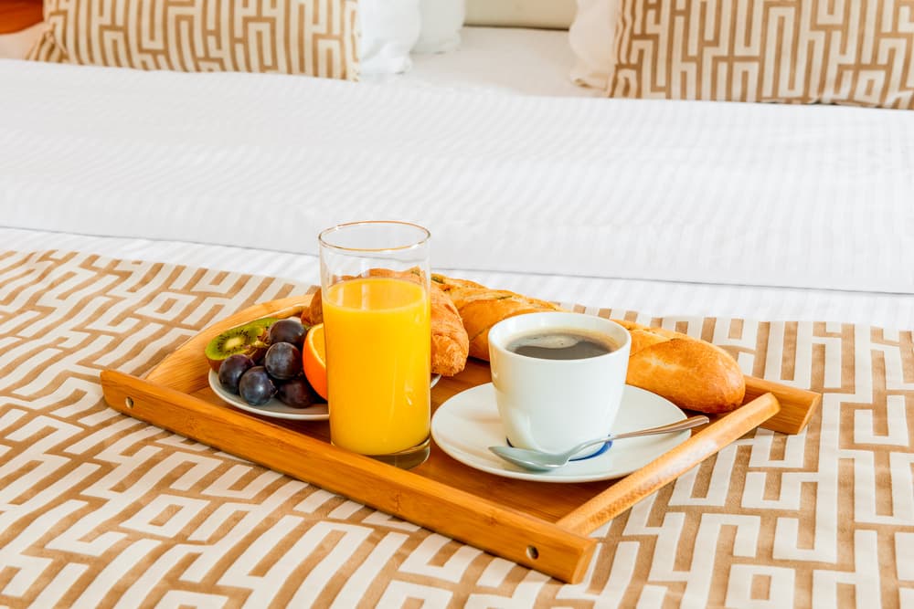 Father's Day gifts: Continental Breakfast in bed on a tray