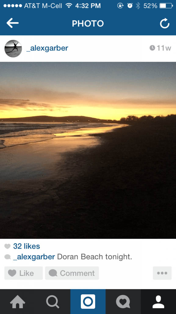 Grow Instagram Followers: Sunset at Doran Beach