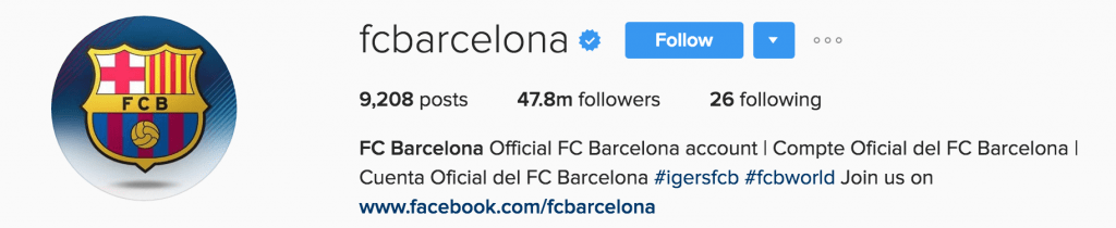 FC Barcelona - Queen of Instagram Marketing