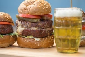Ultimate Father's Day gifts: Tasty grilled burger and a cold beer