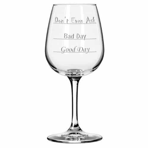 Boss's Day Gift Ideas: Mood Wine Glass