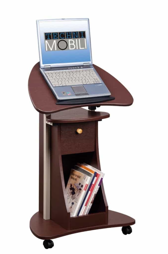 Standing Desk: Rolling adjustable laptop cart