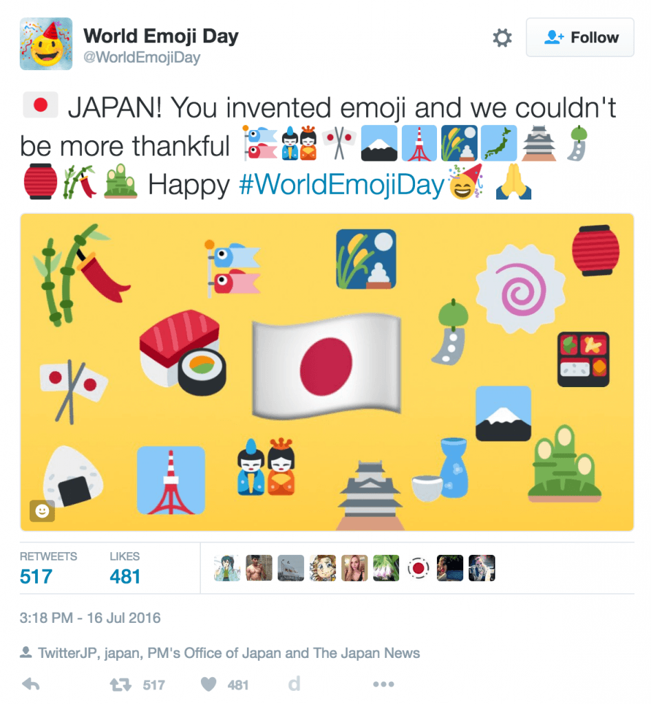 Emojipedia created Emoji day itwo years ago on Twitter