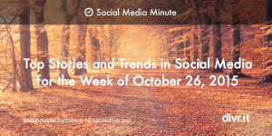 Top Trends and Stories in Social Media for October 26 2015
