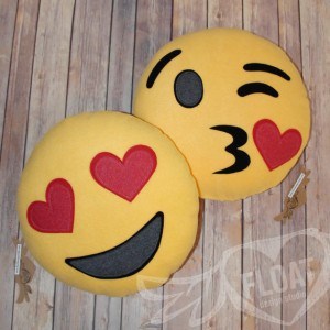 Handmade emoji pillow
