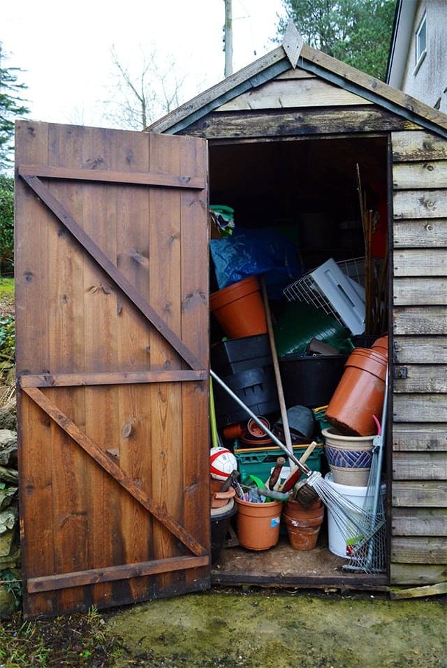 Father's Day gifts: Messy garden shed in need of help