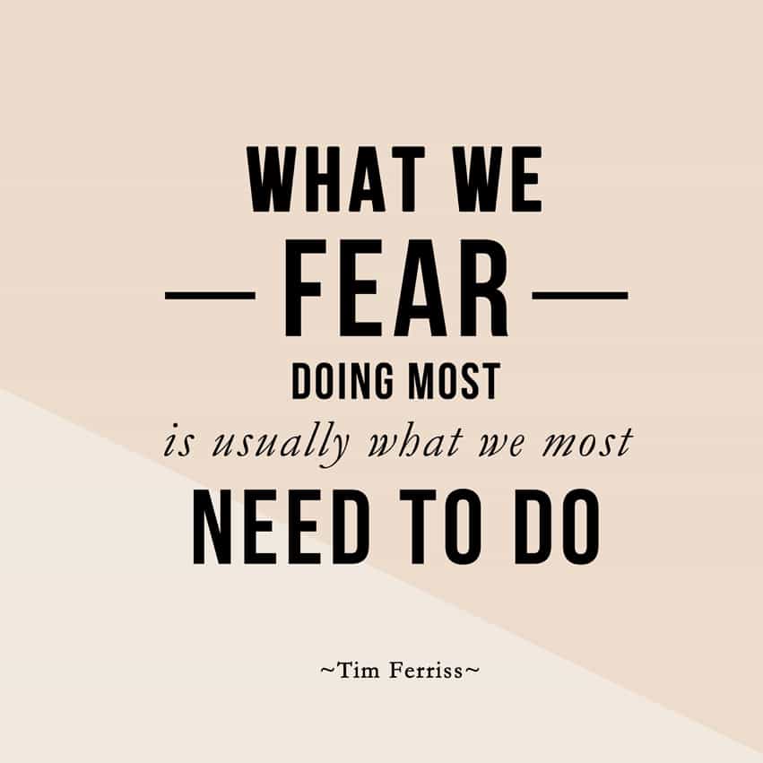 Tim Ferriss on Fear