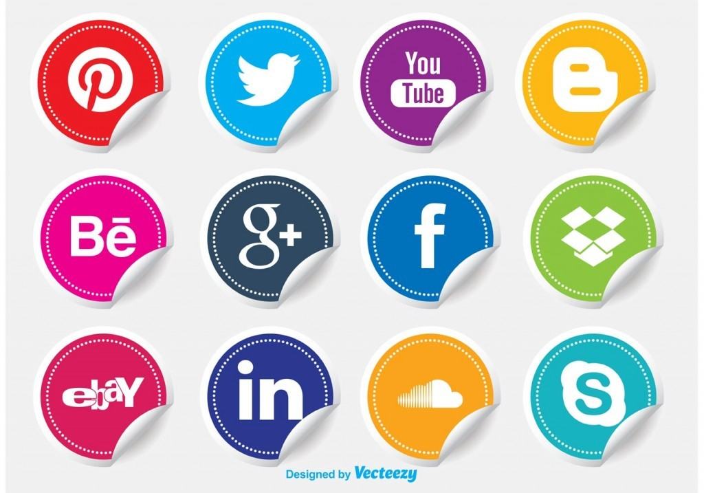 Social Media Icons Stickers